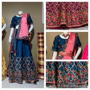 New Bollywood Style Indian Pakistani heavy embroidery lehngha ( choli)